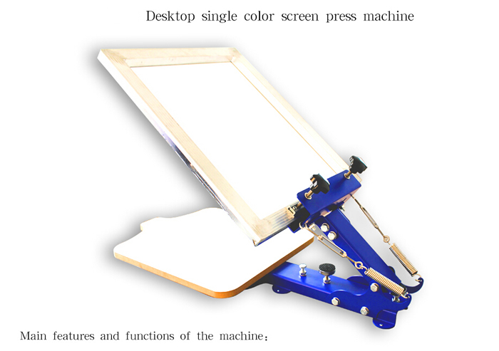 One Color T Shirt Screen Printing Press