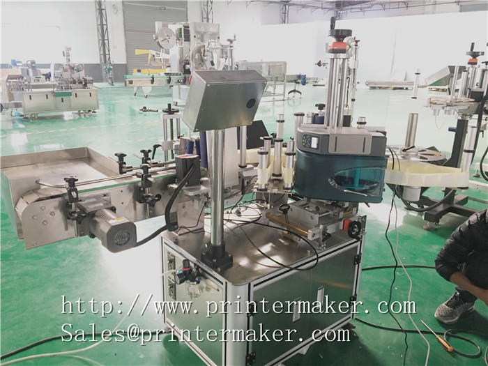 Bottles Automatic Labeling Machine with Barcode Printer