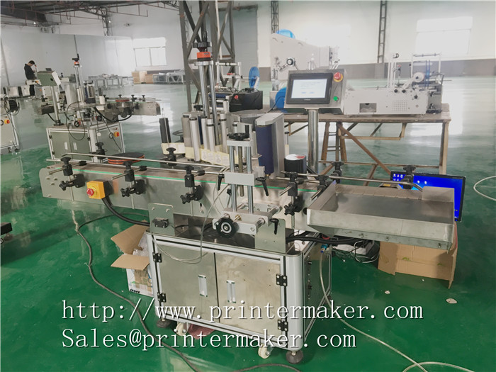 Bottles Automatic Labeling Machine with Barcode Printer