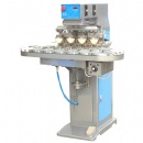 Economical 4 Color Pad Printing Machine with Conveyer