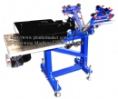 3 Color 1 Station Floor Type Screen Press with Dryer