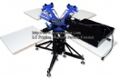 3 Color 4 Station Screen Printing Press With Flash Dryer