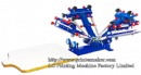 Manual 4 Color Screen Printing Press